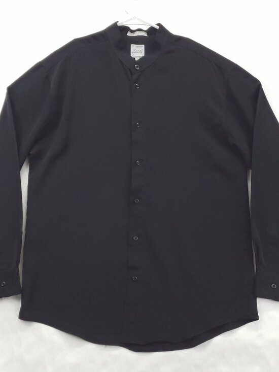 Elliott Other - Elliott Shirt Mens Large Black 100% Polyester Long Sleeve Classic Button-Up